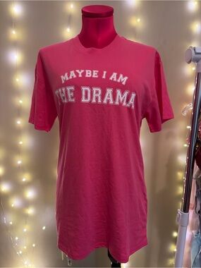 Maybe I Am The Drama Pink Graphic Tee Cardi B Merch
